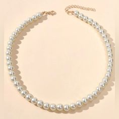 This Is A Stunning Synthetic Pearl Necklace. Perfect For Any Occasion, With A Length Of 15 Inches, It Is Designed To Complement Any Outfit And Add A Touch Of Elegance To Your Look. Featuring A Beautiful White Color And A Beaded Style, This Necklace Is Ideal For Those Who Value Beauty And Fashion. Womens Jewelry Necklace, Pearl Necklace, Jewelry Necklaces, Women Jewelry, Women Shopping, Color