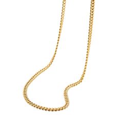 A perfect additional layer that mixes in closely with your other short chains at 16.5". The curb chain adds a little edgy sparkle. Perfect for displaying any of our charms. Solid 8k Yellow GoldMeasures 16.5” Spring Ring Clasp Create the necklace stack of your dreams, from in house designs to curated designer lines, we've handpicked the best of the best that can stand alone, or be stacked with your favorite pieces, so you can create an effortless layered look. Delicate Cuban Link Chain Necklace For Everyday, Yellow Gold Cuban Link Chain Necklace, Curb Chain Link Necklace, Minimalist Cuban Link Chain Necklace With Curb Chain, Yellow Gold Curb Chain Link Necklace, Everyday Link Curb Chain Necklaces, Everyday Curb Chain Link Necklaces, Minimalist Cuban Link Curb Chain Necklace, Minimalist Curb Chain Link Necklace