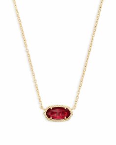 A dainty stone and delicate metallic chain combine to create the Elisa Pendant Necklace in Berry, your new favorite wear-anywhere accessory. Gift Hint: This is perfect for January birthdays! Kendra Scott Elisa Necklace, Elisa Gold Pendant Necklace, Elisa Necklace, Elisa Pendant Necklace, Birthday Stone, Kendra Scott Elisa, Kendra Scott Necklace, Presents For Mom, Christmas 2023