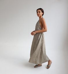 Linen Pinafore Dress, Linen Sundress, Open Back Dress, Backless Slip Dress, Low Back Infinity Dress COAST - Etsy Vestido Convertible, Linen Beach Dress, Linen Pinafore Dress, Backless Slip Dress, Dress Low Back, Linen Slip Dress, Linen Pinafore, Coast Dress, Linen Sundress