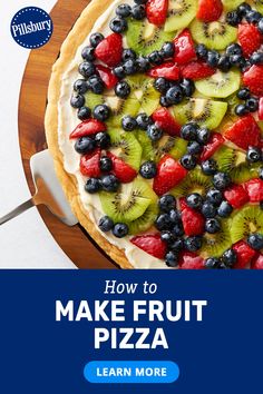 Serve Up Pillsbury Fruit Pizza Recipes Pillsbury Fruit Pizza, Fruit Pizza Recipes, Best Fruit Pizza, Cookie Dough Crust, Fruit And Cream, Pillsbury Sugar Cookies, Easy Fruit Pizza, Fruit Pizza Sugar Cookie, Fruit Pizza Recipe