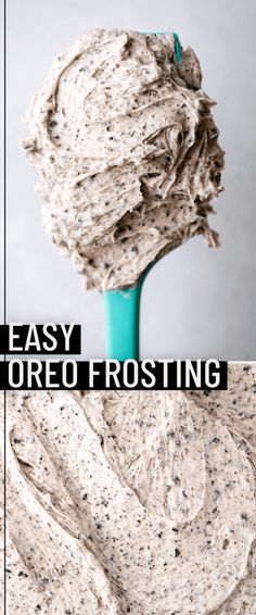 a close up of a bowl of food with the words easy tortoise frosting on it