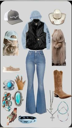 Cute Everyday Outfits Country, Outfit Ideas Country Girl, Lake Dinner Outfit, Country Clothing Brands, Working Cowgirl Outfits, Country Attire For Women, Cowgirl Outfit Inspiration