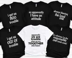 four t - shirts with different sayings on them, including one that says crapping and the bride