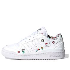 (GS) adidas originals Forum x Hello Kitty 'White' IG0301 Hello Kitty Adidas, Hello Kitty Sneakers, Adidas Tennis, Adidas Shoes Originals, Limited Edition Sneakers, Cute Sneakers, Favorite Daughter, Glass Slipper, Sport Sneakers