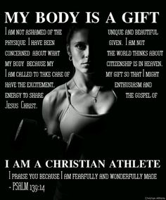 a poster with the words, i am a christian athlete and an image of a woman