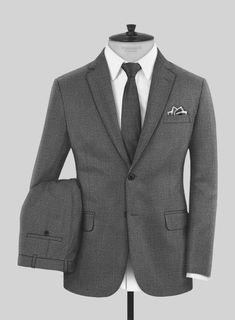 Go beyond the norms of dressing for your day with our Italian Wool Lycra Franciso Suit, which manifests perfection. Tailored from a premium virgin wool and lycra blend, our suit has a texturized pattern with a stunner gray shaded aura that feels completely light and will fit like a luxury in your wardrobe. Perfect for your next elite soiree or important business gatherings, get ready to attract elegance. Shop now and establish your stylish demeanor.   Look features a 2 button jacket with notch lapels, horn royal black buttons, single vent, three cuff buttons and two welted back pockets on trousers.   Click 'Customize Now' to modify the look if needed.  Lining: Viscose. Fitted Wool Suit For Office, Fitted Wool Suits For Office, Fitted Suit In Suiting Fabric For Office, Fitted Suits In Suiting Fabric For Office Wear, Fitted Wool Business Suits, Fitted Wool Suits For Business, Tailored Wool Sets For Workwear, Wool Sets With Notch Lapel For Work, Fitted Wool Business Sets