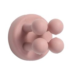 three pink balls on top of each other