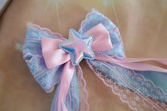 Hey, I found this really awesome Etsy listing at https://www.etsy.com/au/listing/847512725/made-to-order-hair-bow-pastel-pink-blue Decora Kei Accessories, Pink Blue Aesthetic, Fairy Kei Accessories, Lightstick Ideas, Uchuu Kei, Cute Kawaii Outfits, Hair Bows Diy Ribbon, Collar Rosa, Goth Princess