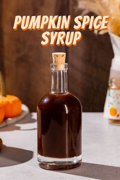 This Pumpkin Spice Syrup is so easy to make at home, and it’s the perfect fall recipe! This syrup is not only tasty, but only has four ingredients and will keep in your fridge for weeks. It’s great for making homemade Pumpkin Spice Lattes, Thanksgiving cocktails, and much more. It’s an easy way to spice up all of your fall coffees and cocktails! Recipes For Drinks, Pumpkin Spice Syrup Recipe, Homemade Pumpkin Spice Syrup, Homemade Pumpkin Spice Latte, Gingerbread Syrup, Syrup Recipes, Homemade Pumpkin Spice, Cinnamon Syrup, Simple Syrup Recipes