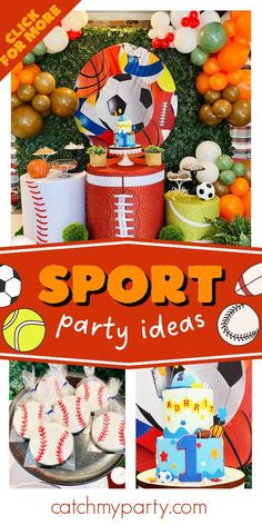 sports party ideas for kids and adults