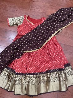 Half Saree Kids Lehenga Kanchi Bandhini Lehenga Lehenga Mehendi Lehenga Mehandi Outfit Simple Lehenga Kids Lehenga - Etsy Half Saree Lehenga For Kids, Lehenga Choli For Kids Girl, Myntra Lehenga, Kalamkari Lehenga For Kids, Kids Kalamkari Lehangas, Mehandi Outfits, Simple Lehenga, Kids Lehenga, Half Saree