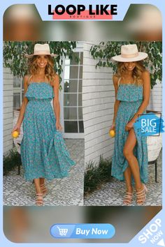 Women Ladies Summer Boho Floral Sleeveless Casual High Waist Long Maxi Dress Party Beach Dress Sundress Samara Dress, Boho Sundress, Summer Cocktail Dress, Long Summer Dresses Maxi, Summer Boho, Maxi Dress Cocktail, Pregnancy Maxi Dress, Maxi Dress Evening, Dresses By Length