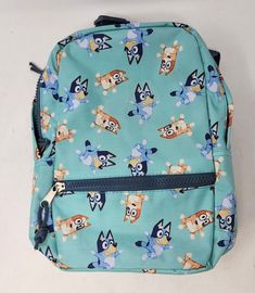 Material : Canvas Preorder Preschool Gifts, Cartoon Bag, Dog Backpack, Baby Skirt, Toddler Backpack, Kids Backpack, Kids Boutique Clothing, Back Bag, Blue Dog