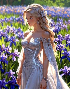 Todas as publicações • Instagram Royalty Dress Aesthetic, Fairy Inspired Dress, Fairytale Dress Aesthetic, Standing In A Field, Ahri Wallpaper, Dresses Art, Blue Ball Gown, Dress Queen, Mary Dress