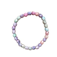 Introducing a soft pop of color to your wardrobe: the Pastel Candy Bracelet. This unique bracelet is adorned with a rainbow of candy-colored beads, so you can make a style statement without saying a word! Casual Rainbow Bracelets With 8mm Beads, Casual Multicolor Stretch Bracelet With 8mm Beads, Casual Multicolor Crystal Friendship Bracelet, Casual Multicolor Hypoallergenic Beaded Bracelets, Everyday Multicolor Hypoallergenic Stretch Bracelet, Pastel Stretch Bracelet With Colorful Beads As Gift, Trendy Multicolor Stretch Bracelet With Faceted Beads, Trendy Multicolor Faceted Beads Friendship Bracelets, Colorful Stretch Bracelet With Round Beads