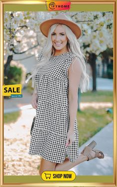 Black Plaid Ruffled Mini Dress Ruffle Mini Dress, Black Plaid, Plaid, Mini Dress, Black