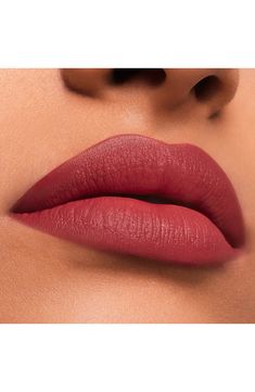 What it is: A long-wearing, lip-adoring lipstick with striking, plumping color in a velvety matte finish (coveted shades are refillable). What it does: Make the moment with a match for every power move. This long-lasting, high-performance lipstick saturates lips with statement-making, wearable color designed to flatter all skin tones. It stays color true and wears for 10 impactful hours while resisting bleeding, feathering and creasing. The plush powder complex delivers a smooth, velvety matte finish. The naturally derived Moisture Lock Complex provides extra lip-adoring care while you wear. Lips look immediately plump and smooth, with a more defined and sculpted appearance over time. The expertly designed bullet is perfectly shaped to help sculpt the curves of your lips with effortless pr Matte Lipstick Colors, Dream Makeup, Beauty Lips, How To Apply Blush, Makeup Help, Eye Makeup Pictures, Glam And Glitter, Long Lasting Lipstick, Estée Lauder