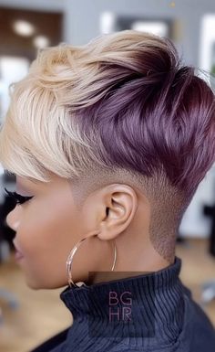 Pixie Haircut Ideas, Hairstyles Inspiration, Shaved Side Hairstyles