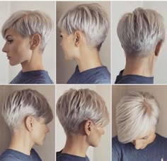 Celebrity Short Hairstyles, Celebrity Short Hair, Mullet Hairstyle Women, Super Short Hair, Short Grey Hair, Curly Hair Women, Hairstyle Women, Penteado Cabelo Curto, Platinum Blonde Hair