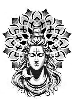 Sivan Tattoo Designs, Maha Dev Tattoo, Shiva Tattoo Stencil, Mahadev Name Tattoo, Mahadev Name, Shivji Tattoo, Lord Shiva Tattoo Design, Hindu Idols, Buddhism Tattoo