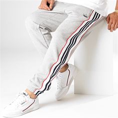 Mgrey/White Sweatpants Size Xl Ed6258 White Sports Bottoms With Contrast Stripes, Casual Joggers With Three Stripes Branding For Loungewear, Casual Streetwear Bottoms With Signature Stripes, Casual Bottoms With Signature Stripes For Streetwear, Casual Cotton Bottoms With Signature Stripes, White Jogging Bottoms With Three Stripes Branding, White Jogging Bottoms With Three Stripes, White Three Stripes Jogging Bottoms, White Bottoms With Three Stripes For Jogging