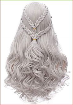 PRICES MAY VARY. Mersi silver wigs perfect for cosplay show, Halloween, party, role playing, theme activities The long braided wigs are made totally according the role, will make you look like her very much! Mersi wigs are made of top quality material, soft to touch, and comfortable to wear Wig cap size: 22'' with 2 adjustable straps, which can fit different head size Guarantee: 30 Days No-reason to return. Please feel free to contact us if you have any questions, it's my honor to serve you! Mer Silver Wigs, 5 Minute Hairstyles, Women Costume, Back To School Hairstyles, Braided Hair, Costume Wigs, Party Halloween, Braids For Long Hair