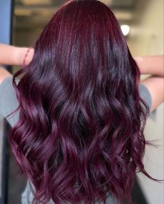 How would you describe this gorgeous @joicointensity custom #haircolor? We love it berry much with a cherry on top! 🍓🫐🍇🍒 @kkouturexo #Joico Formula on pre-lightened hair: Color Intensity Ruby Red + Amethyst Purple ✨Featuring✨ ♡ K-PAK Color Therapy Color Protecting Shampoo #JoicoColorTherapy ♡ K-PAK Color Therapy Color Protecting Conditioner Red Tint Hair, Hair Color Cherry Coke, Pelo Color Vino, Red Amethyst, Cherry Hair, Creative Hair Color, Hair Tint