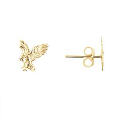 PRICES MAY VARY. 🦅These fine earrings features an Eagle. Eagles convey the powers and messages of the spirit; the mans connection to the divine. An intricately handmade patriotic king of bird depiction fine statement jewelry. 🦅THE GLEAM OF GOLD – This gorgeous solid gold jewelry adds a touch of luxury to your look. Crafted of 100% genuine precious metal, you will fall in love with its unique styling. Make this design from our Amazon collection your signature piece, and you’ll win compliments e Unique Styling, American Bald Eagle, Celebrate Life, An Eagle, Unisex Gift, Solid Gold Jewelry, Timeless Jewelry, Unisex Gifts, Yellow Gold Earring