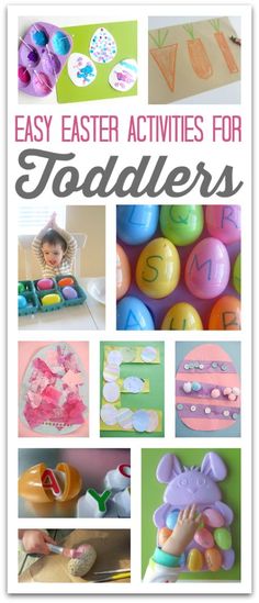 an easter activity book for toddlers with pictures of eggs, toys and other items