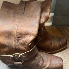 Frye Harness Boots. Smoke Distressed Finish. Great Condition And Great For Fall! Size 6.5 Frye Harness Boots, Harness Boots, Frye Shoes, Size 6, Women Shoes, Boots, Women Shopping, Color