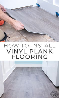 how to install vinyl plank flooring in the kitchen or living room with pictures and instructions