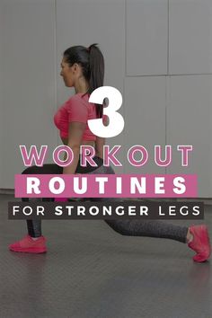 a woman in pink shirt and black leggings doing exercises with the words workout routine for