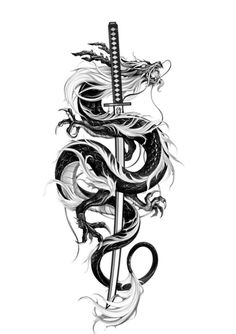 Dragon Tattoo Spine, Japan Dragon Tattoo, True North Tattoo, God Quotes Tattoos, Dragon Tattoo Realistic, German Tattoo, Dragon Tattoos For Men, Dragon Tattoo Art, Cool Tattoo Drawings