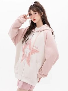 Dodobye Star Pattern Zip Up Hoodies Women Oversized Streetwear Patchwork Sweatshirts Cutecore Fashion Aesthetic Kawaii ClothesSPECIFICATIONSBrand Name: DodobyeOrigin: Mainland US(Origin)CN: ZhejiangSeason: Autumn/WinterDecoration: noneAge: 18-24Material: COTTONThickness: ThinElasticity: Non StrechSleeve Style: Drop SleevesHooded: YesFabric Type: BroadclothPattern Type: PatchworkStyle: SweetFit Type: LOOSE FITSleeve Length(cm): FullRelease Date: Autumn 2023Clothing Patterns: LOOSEGender: WOMENClo Cutecore Fashion, Patchwork Sweatshirt, Raglan Sleeve Sweatshirt, Oversized Streetwear, 2 Piece Skirt Set, Long Midi Dress, Star Pattern, Zip Up Hoodies, Kawaii Clothes