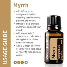 Goods from the Arabia- myrrh Doterra Oil, Essential Oils Guide