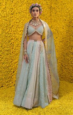 Mahima Mahajan-Iqra Multicolor Lehenga Set-INDIASPOPUP.COM Multicolor Lehenga, Chanderi Lehenga, Blouse With Tassels, Mahima Mahajan, Lehenga Blouse Designs, Indian Designer Suits, Set Saree, Shri Ram, Lehenga Blouse