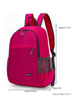 BagForLove - Waterproof Neon Pink Nylon Classic Backpack Product Description Color Hot Pink Strap Type Adjustable Composition 100% Nylon Style Sporty Bag Size Medium Pattern Type Plain Material Polyamide Closure Type Zipper Features Foldable Type Classic Backpack Size Chart INCH CM Handle Height Strap Length Bag Height Bag Width Bag Length 2.4 inch 34.6 inch 17.7 inch 7.1 inch 12.6 inch Handle Height Strap Length Bag Height Bag Width Bag Length 6 cm 88 cm 45 cm 18 cm 32 cm Details Pictures Similar Products h2 { text-align: center; } /* æ¢è¡ */ li{ white-space: normal; word-break: break-all; word-wrap: break-word; } .red-box { width: 100%; display: flex; flex-direction: row; flex-wrap: wrap; justify-content: center; } .red-box > div { width: 190px; height: 250px; margin: 10px; } .red-box Pink Nylon Backpack For Hiking, Pink Nylon Hiking Backpack, Portable Pink Backpack For Outdoor Activities, Pink Nylon Outdoor Backpack, Pink Backpack For Outdoor Use, Portable Pink Backpack For Outdoor Use, Pink Outdoor Backpack, Outdoor Pink Lightweight Backpack, Waterproof Nylon Bag For Back To School