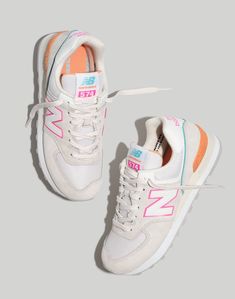 New Balance® Suede 574 Sneakers Nb Sneakers, School Necessities, New Balance Suede, Trendy Shoes Sneakers, Preppy Shoes, Pretty Shoes Sneakers, Valentine Dress, Cute Nike Shoes, Balance Sneakers