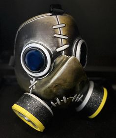 Roadhog mask with adjustable strap for head! Sanded and hand painted. *respirator has a hole and screen for breath ability as shown in picture 2!  in the picture with the cosplay, the mask isn't quite finished. so it will look better than that :)  *please do not leave mask in a hot car or direct sunlight for too long as the PLA could warp* **masks may vary slightly in color and details as they are each put together and hand painted. IF YOU LIVE IN A DIFFERENT COUNTRY- message me and let me know Full Face Masks And Prosthetics For Cosplay Events, Post-apocalyptic Masks For Cosplay Events, Rave Masks For Cosplay Events, Rave Style Masks For Cosplay Events, Rave Style Mask For Cosplay, Adjustable Post-apocalyptic Mask, Cosplay Event Masks And Prosthetics For Protection, Adjustable Full Face Mask For Cosplay, Protective Full Face Mask For Cosplay