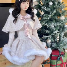 45957039161561|45957039194329|45957039227097|45957039259865 White Kawaii Outerwear For Winter, Pink Kawaii Outerwear For Winter, Cute Fitted Winter Outerwear, Cute Fitted Outerwear For Winter, Winter Dance Dresses, Kawaii Jacket, Hooded Shawl, Cute Winter Coats, Short Jackets