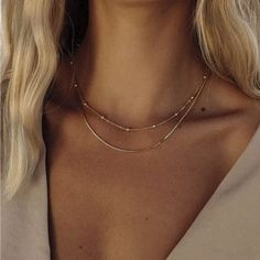 Material: 14k Gold Plated Hypoallergenic Lead & Nickle Free Tarnish Free Length: 14.4” & 16.5” With 2” Extender Gold Snake Chain, Chunky Chain Necklaces, Long Silver Necklace, Wood Bead Necklace, Long Pendant Necklace, Double Chain