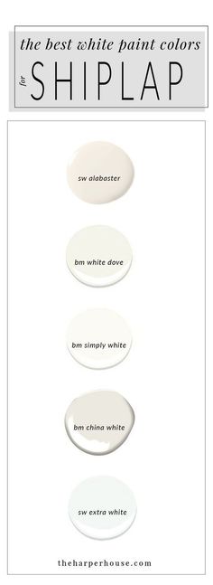 the best white paint colors for shiplap