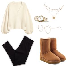 Outfits With Uggs Boots, Autumnal Outfits, Uggs Women, Prego Outfits, Outfit With Uggs, Boho Winter Outfits, College Outfits Casual, College Outfits Comfy