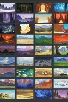 many different types of landscape paintings