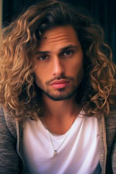 For men with thick hair, long hair with loose curls and highlights creates a vibrant and dynamic long hairstyle for you. The highlights add depth and dimension to your flowing locks. Click here to check out more irresistible long hairstyles for men. Loose Curls Long Hair, Curls Long Hair, Men With Thick Hair, Rachel Miller, Men Hairstyles, Long Locks, Hairstyles For Men