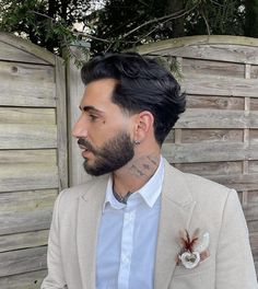 Men Haircut 2024, Faded Mullet Men, Taper Fade Mullet, Short Flow Haircut Men, Hair Types Men, Fade Beard