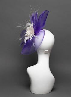 White Fascinator