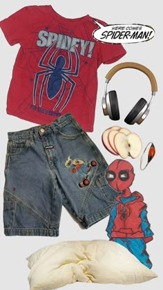 #spiderman #aesthetic #aestheticoutfit #outfitinspo #marvel #red #blue #spidermanaesthetic #fit #fitinspo #outfitinspiration #casual #clothes Silly Outfits, Spiderman Aesthetic, Spiderman Outfit, Silly Clothes, Fits Clothes, Casual Clothes, Look Vintage