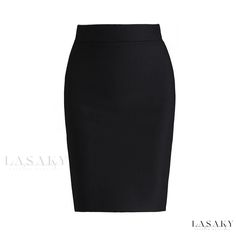 Lasaky - High-Waisted Bodycon Pencil Skirt: A Stylish Solution to Wardrobe Malfunction while Maintaining a Professional Look Office High Waist Solid Color Mini Skirt, Elegant Non-stretch Office Skirt, Elegant Non-stretch Skirt For Office, Workwear Mini Skirt In Solid Color, High-waist Solid Mini Skirt For Work, Non-stretch Elegant Mini Skirt For Workwear, High Waist Solid Color Mini Skirt For Work, Elegant Non-stretch Mini Skirt For Work, Elegant Fitted Mini Skirt In Solid Color